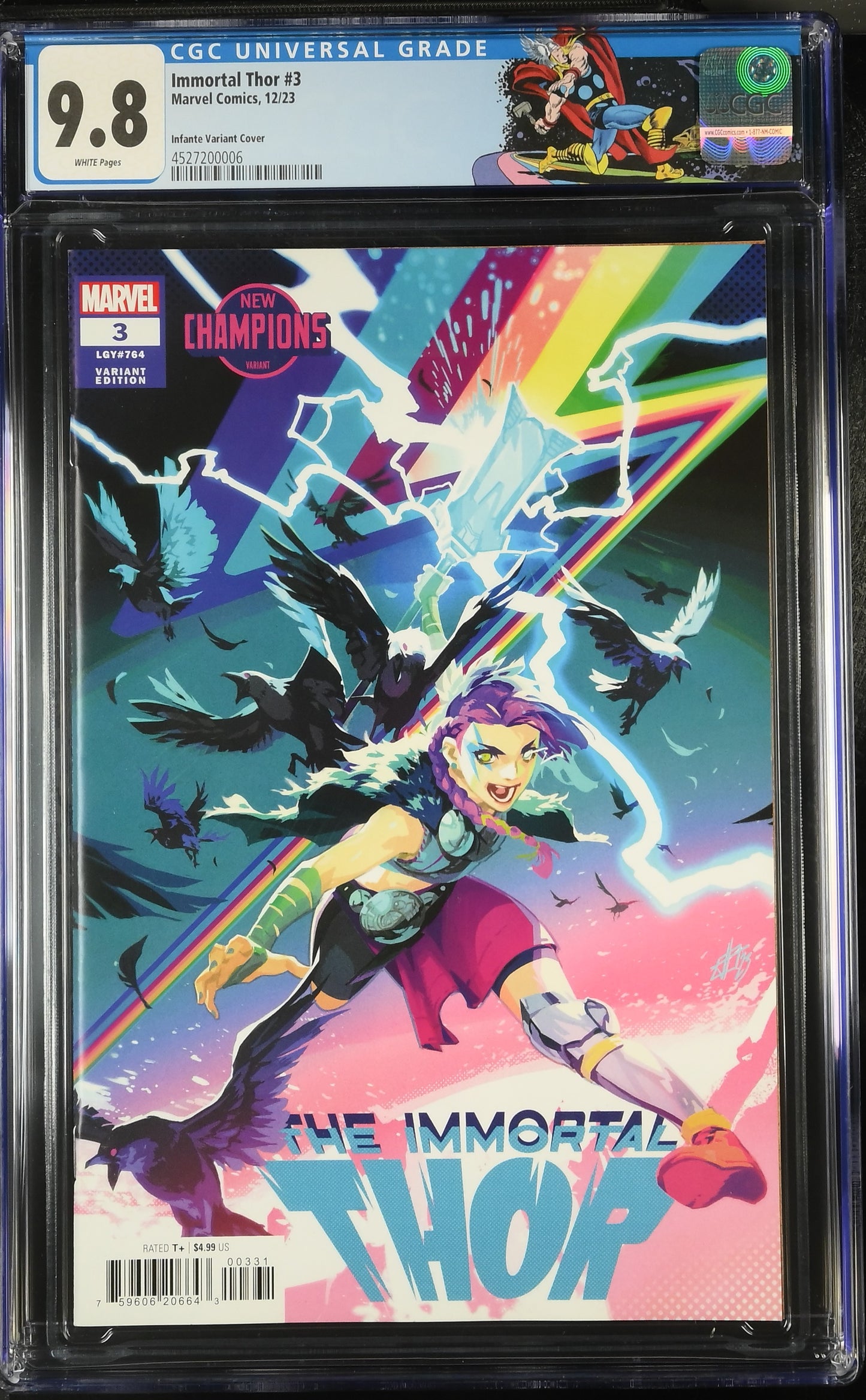 Immortal Thor #3 CGC 9.8 * "New Champions" variant 1st Hellrune