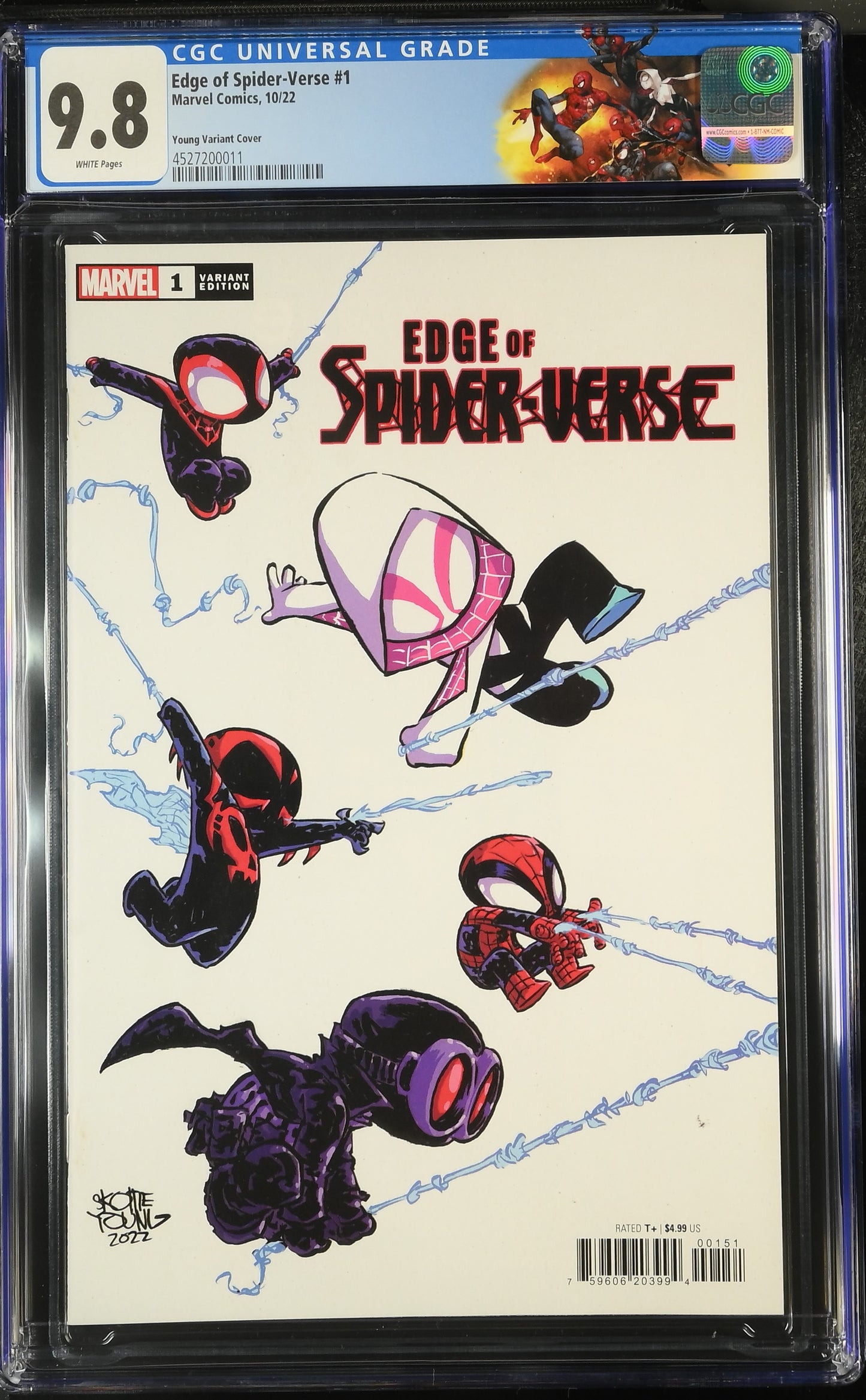 Edge of Spider-Verse #1 CGC 9.8 * Skottie Young Variant