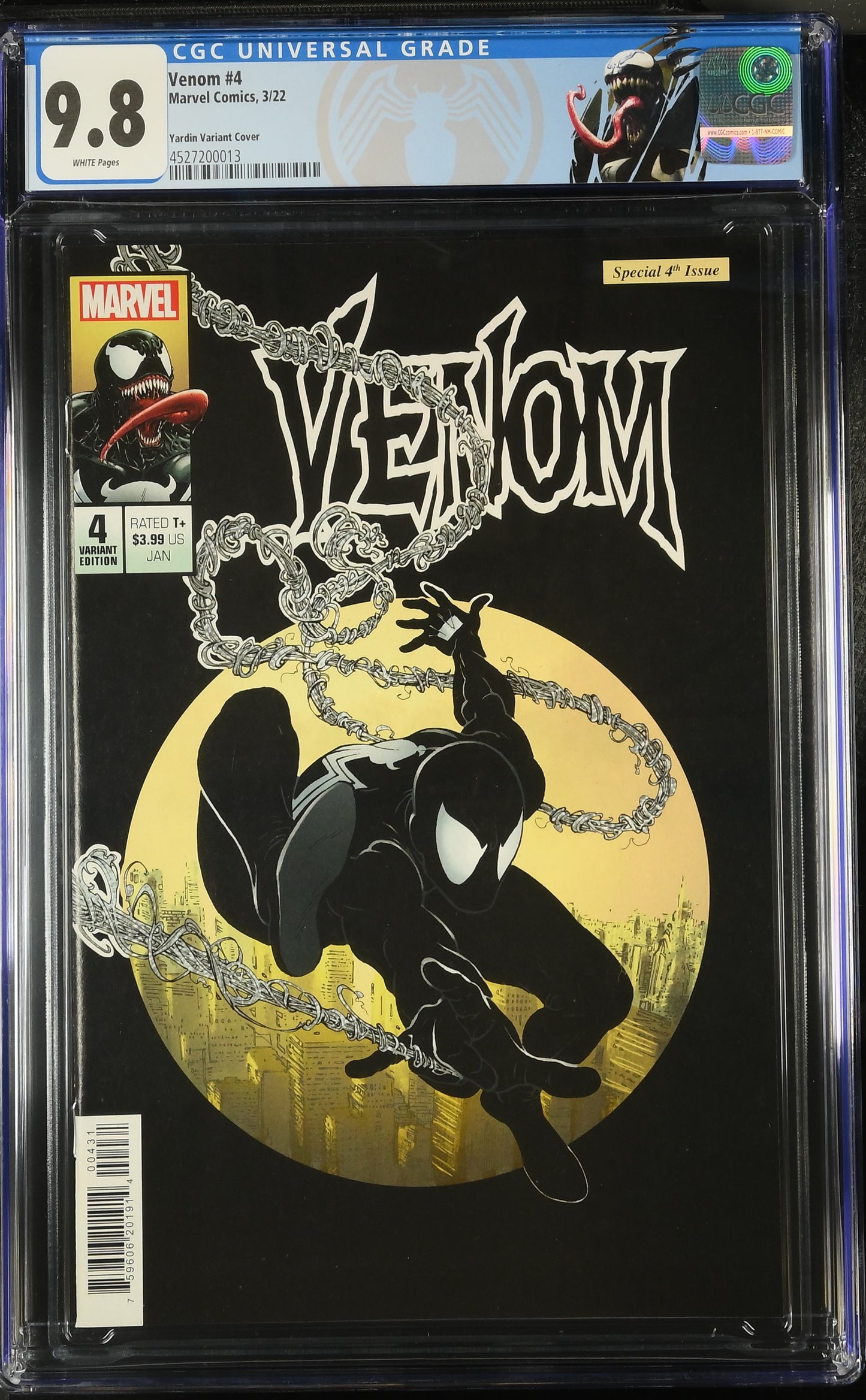 Venom #4 CGC 9.8 * Yardin AMS #300 Homage