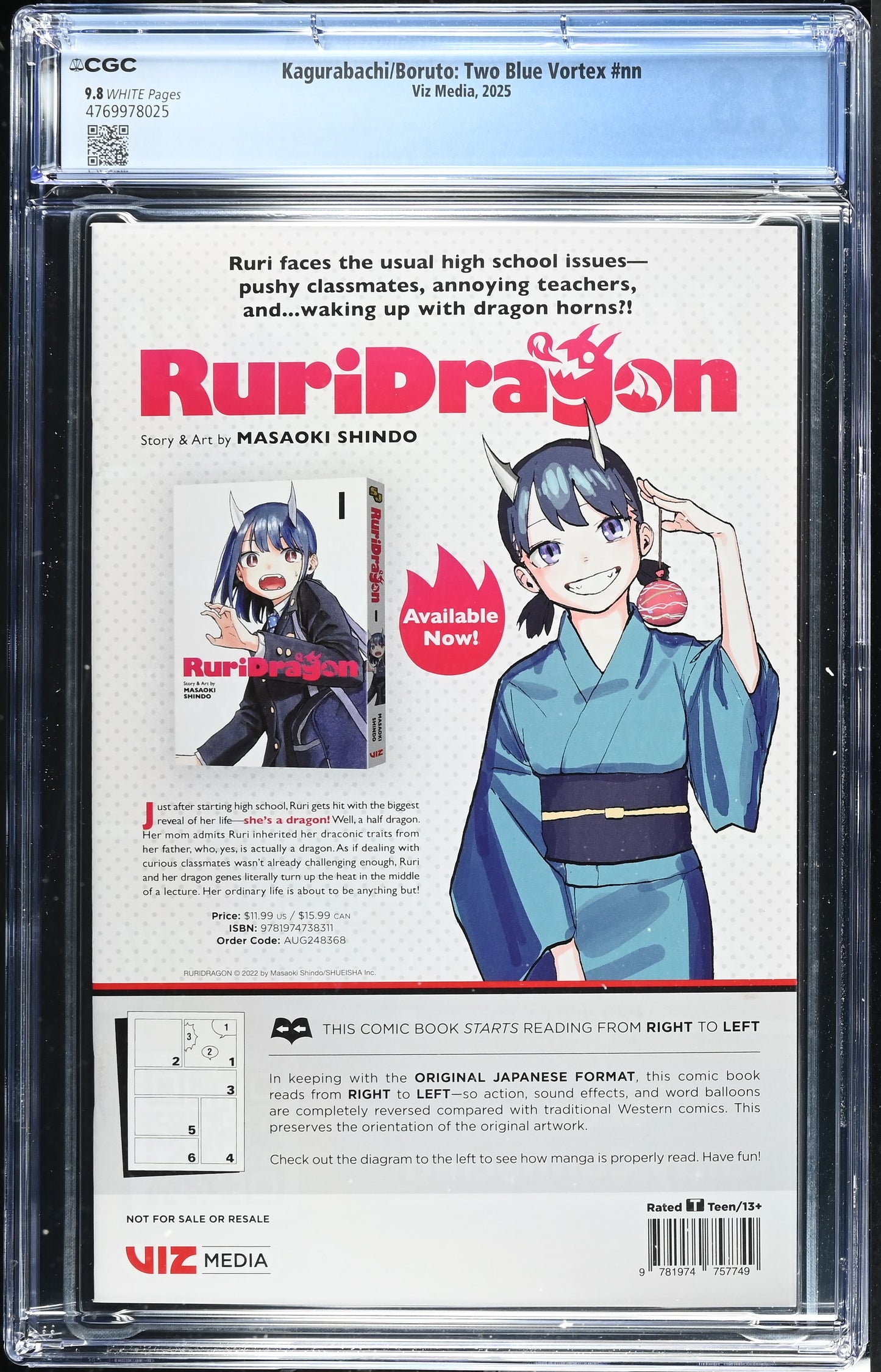 Kagurabachi/Boruto: Two Blue Vortex CGC 9.8 * FCBD 2025