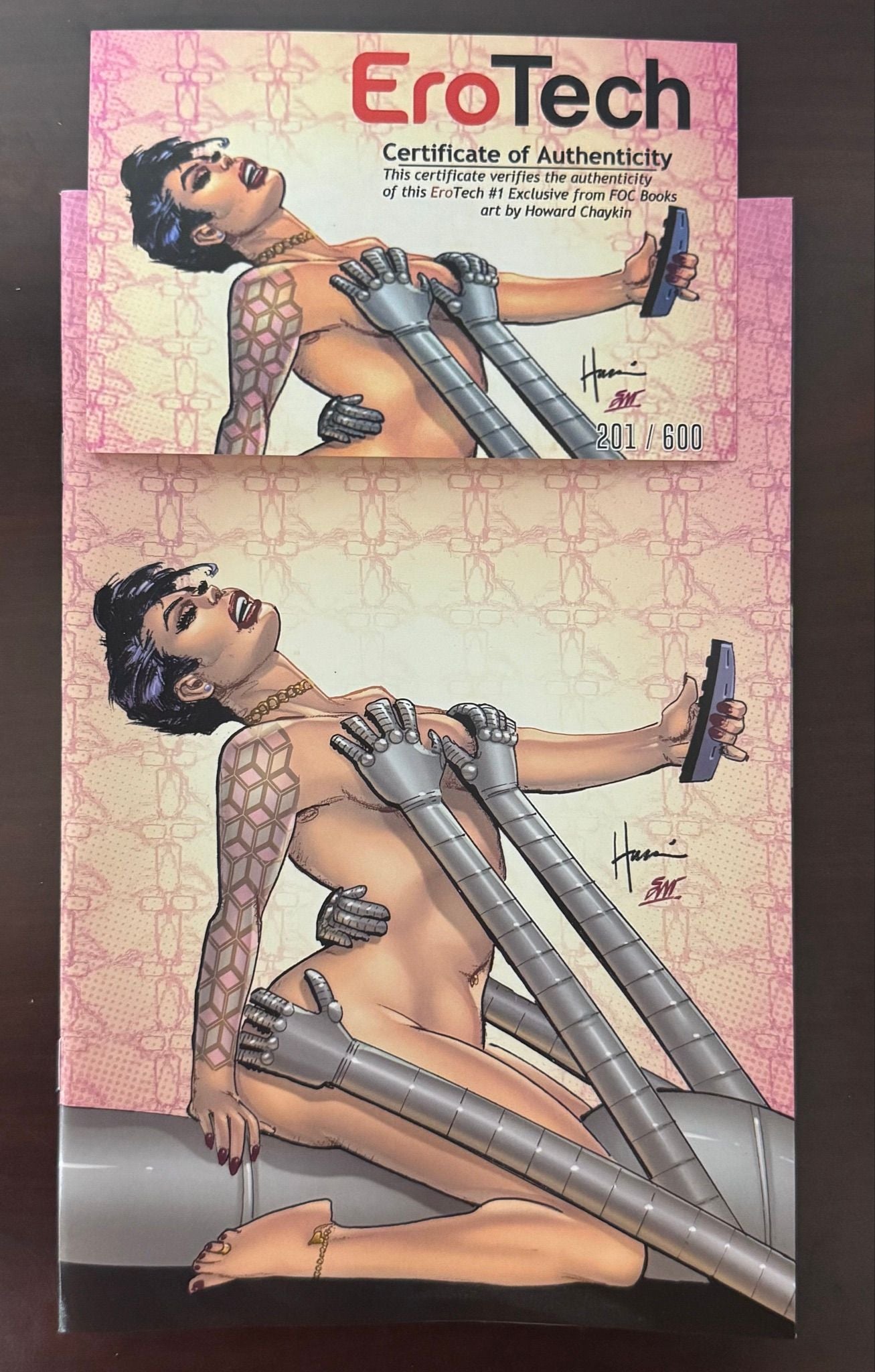 EROTECH #1 * Howard Chaykin Virgin Variant limited to 600 w/COA