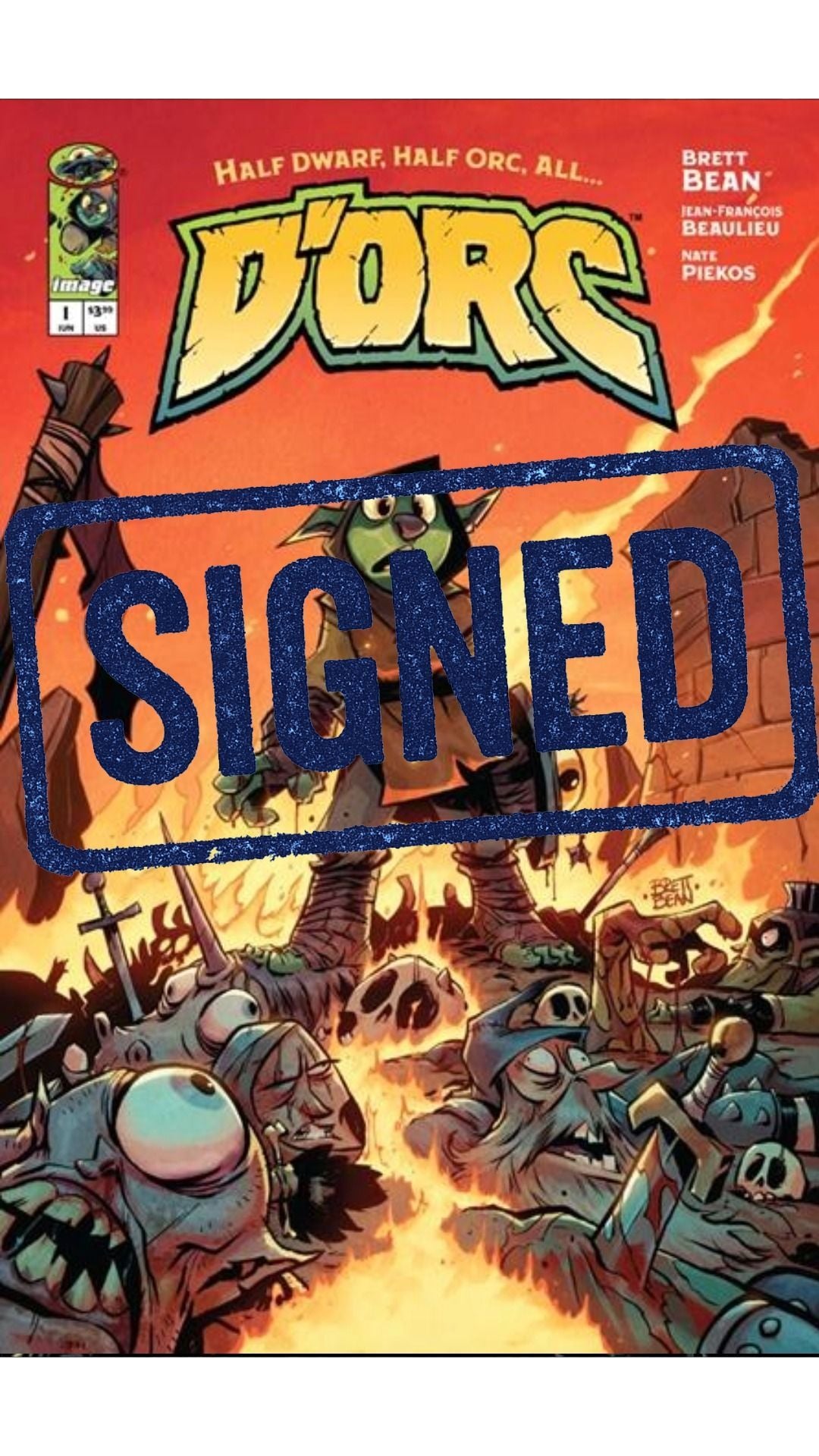 Dorc #1 1st Print cover A * Signed by Brett Bean