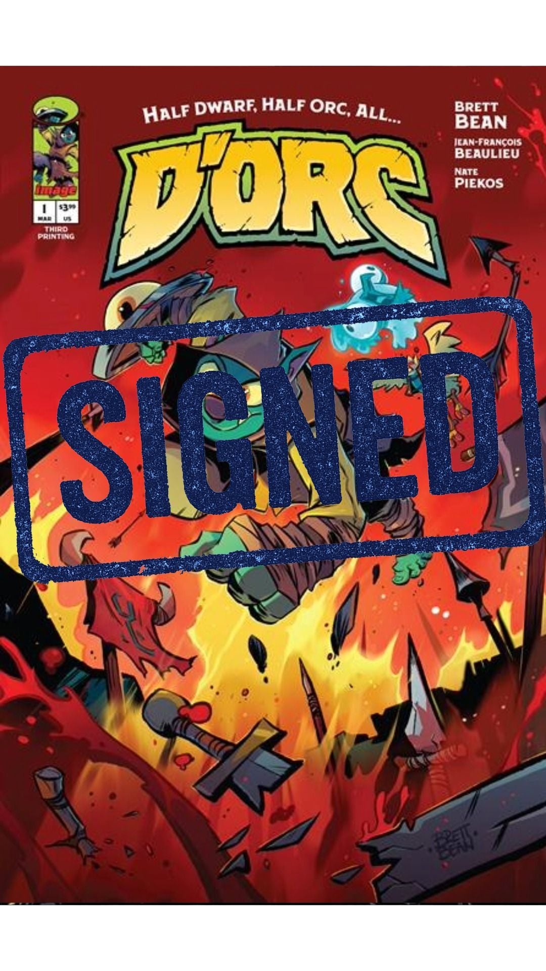 Dorc #1 3rd Print cover A * Signed by Brett Bean