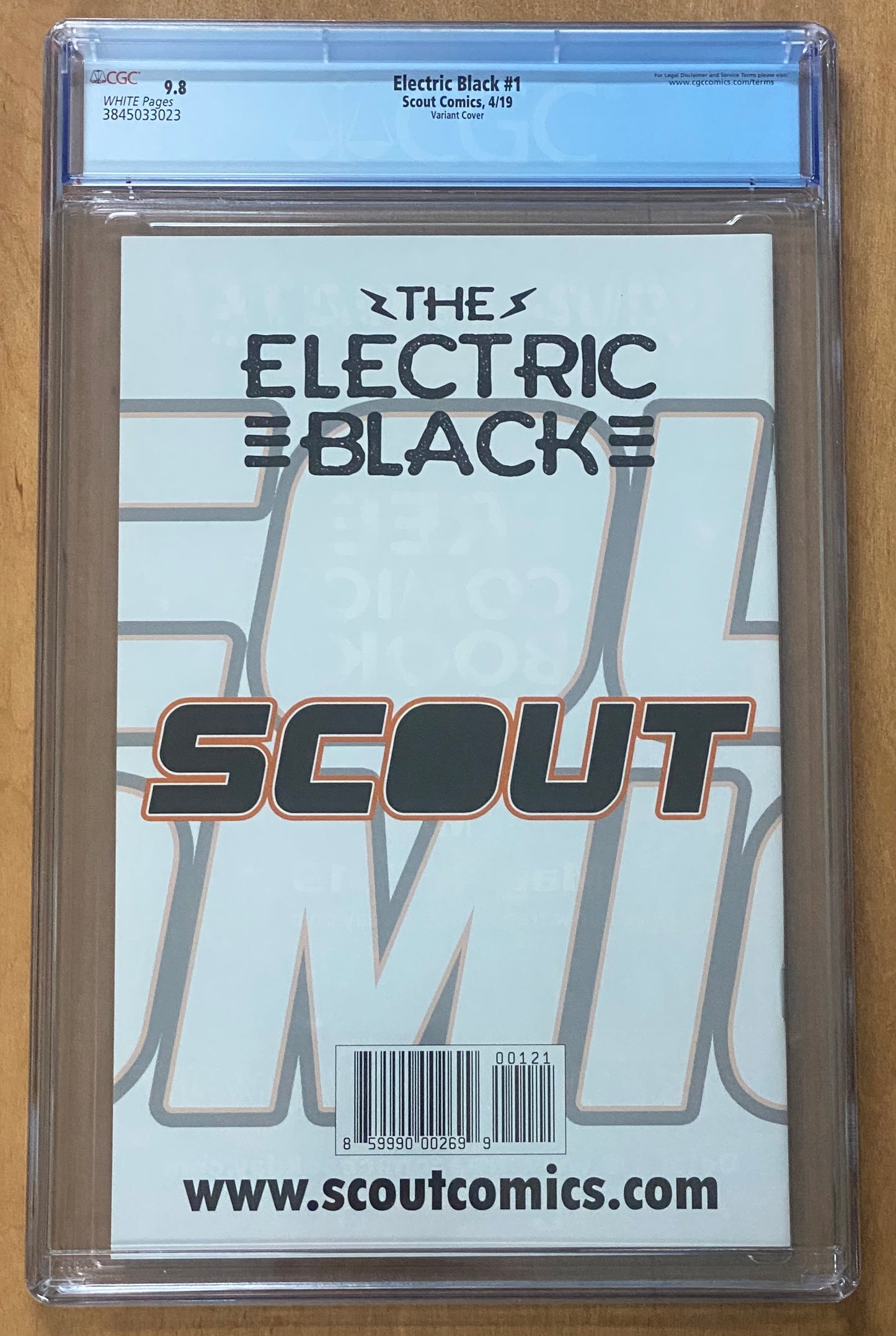 The Electric Black 1 CGC 9.8 Ratio Variant