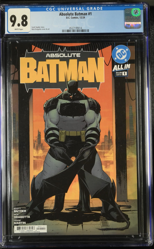 Absolute Batman #1 CGC 9.8 * 1st Print Cover A