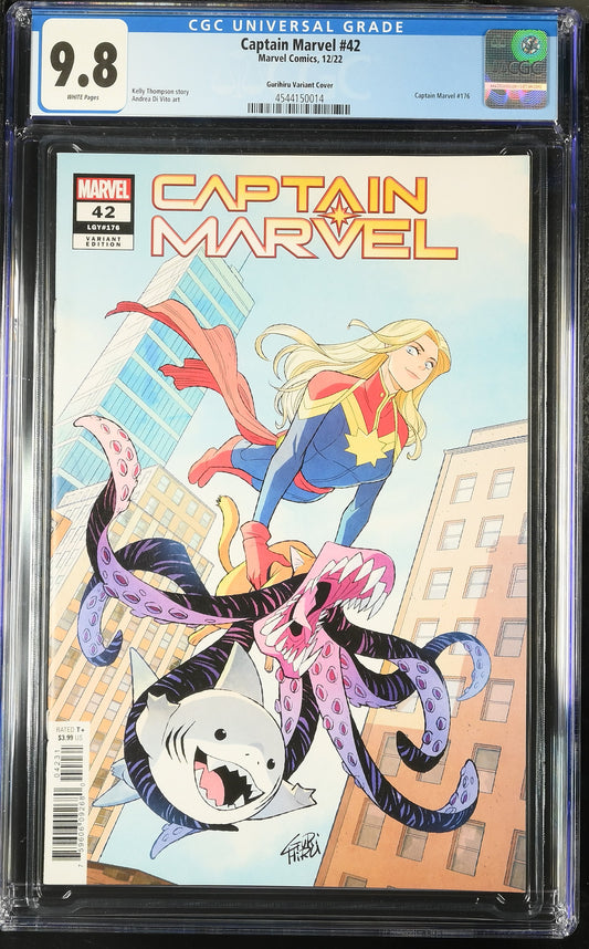 Captain Marvel #42 CGC 9.8 * Gurihiru Variant Jeff the Landshark