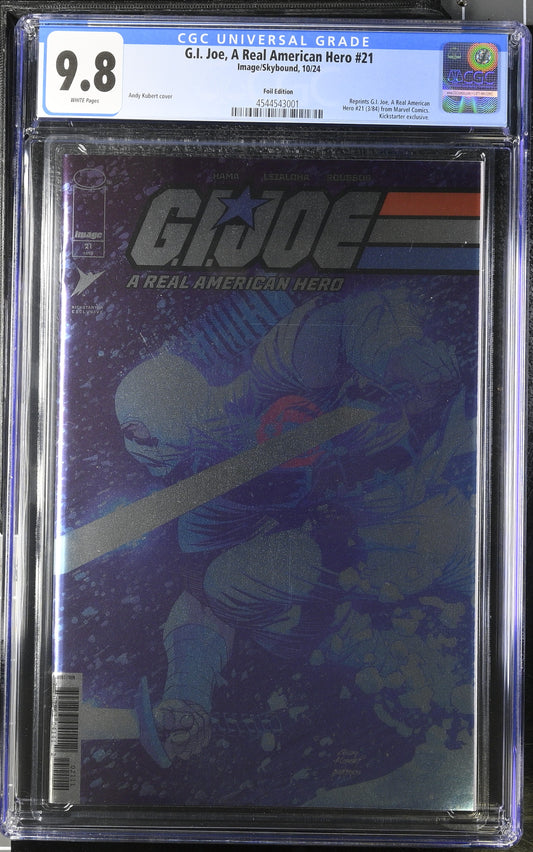 G.I. Joe, A Real American Hero #21 CGC 9.8 * Kickstarter exclusive Color Foil