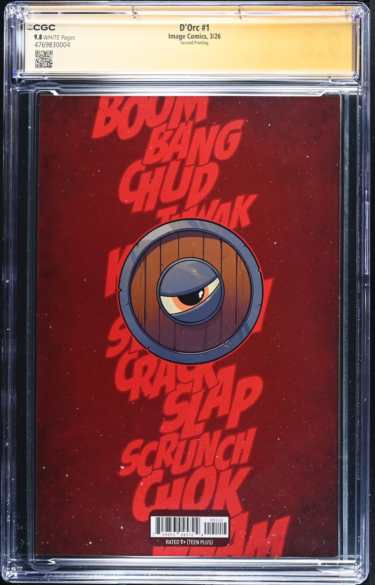 Dorc #1 CGC SS 9.8 * 2nd Print  Signed Brett Bean