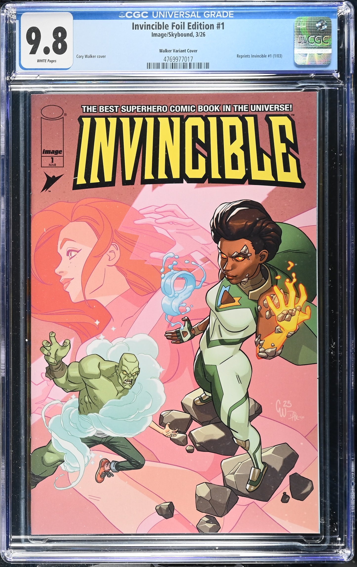 Invincible Foil Edition #1 CGC 9.8 * Cory Walker PS5 Edition