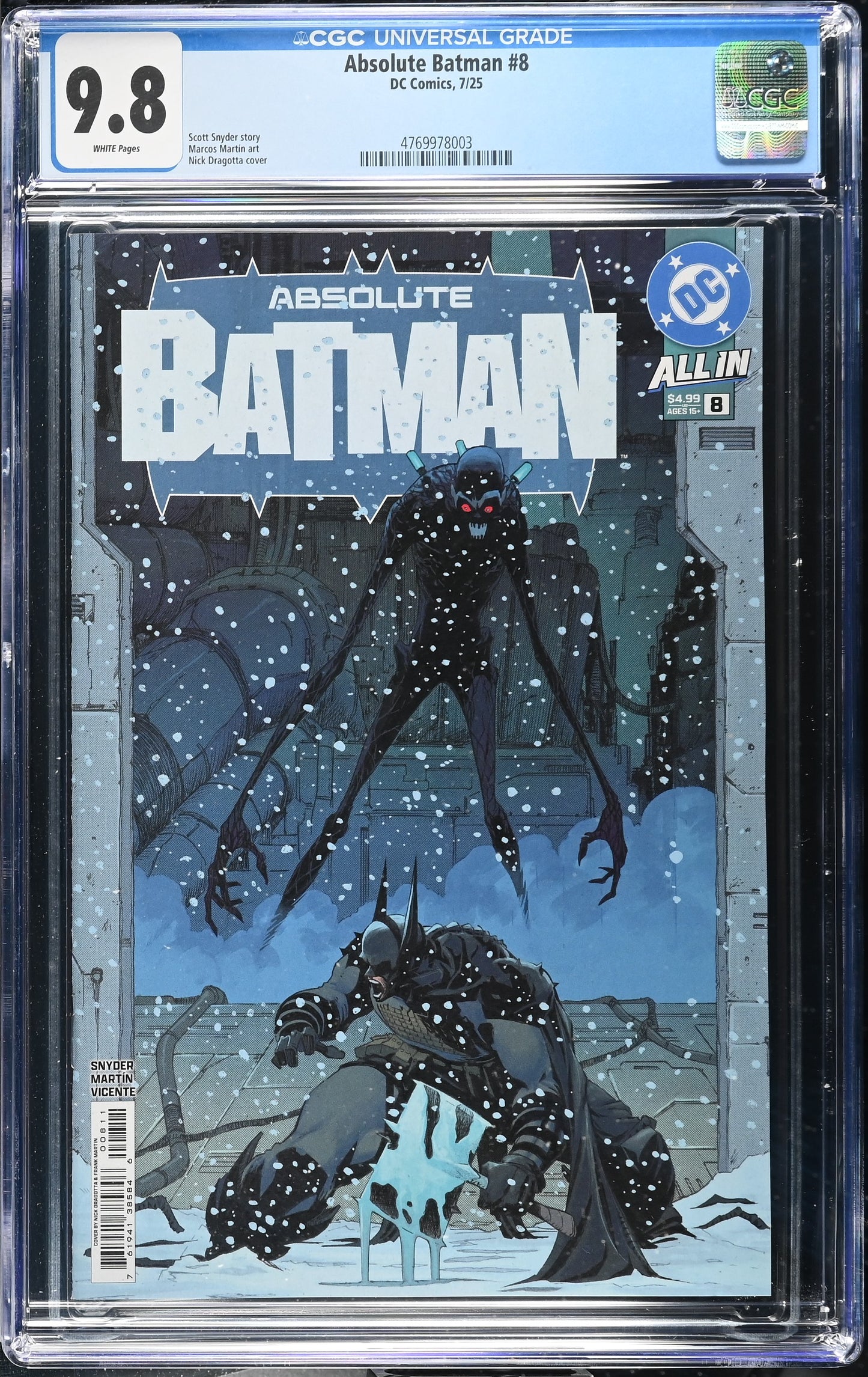 Absolute Batman #8 CGC 9.8 * 1st Print Cover A Dragotta