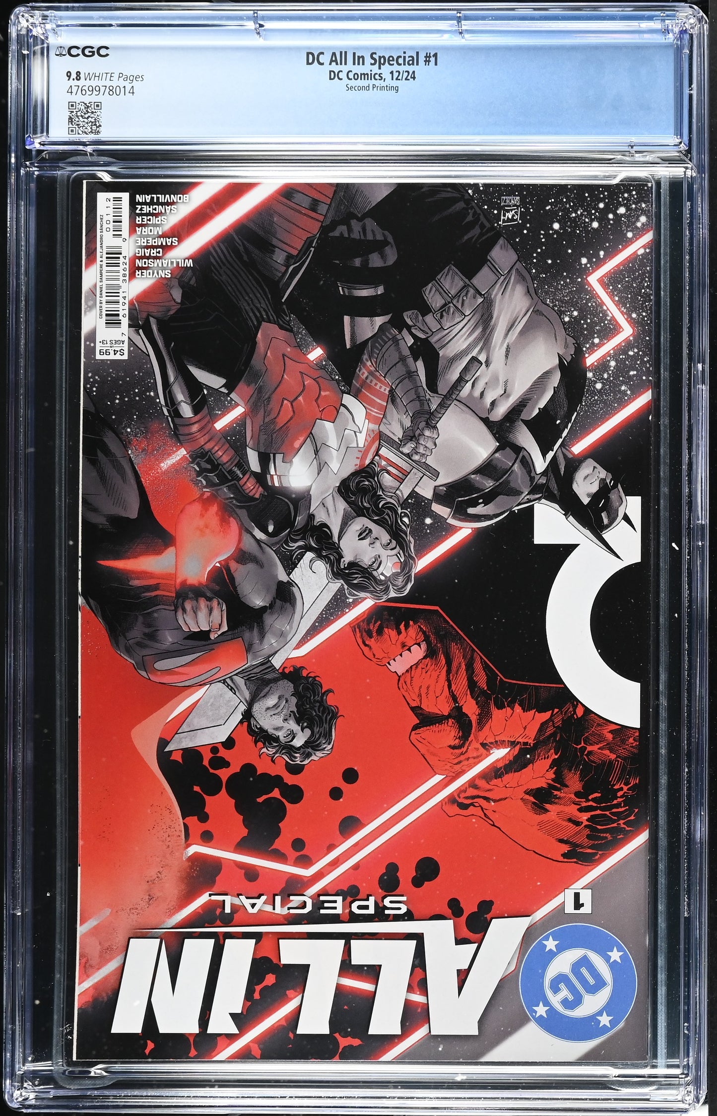 DC All In Special #1 CGC 9.8 * 2nd Print Daniel Sampere Cover