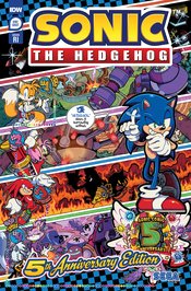 Sonic the Hedgehog #1 5th Anniversary Ed. * 1:50 Ratio Incentive