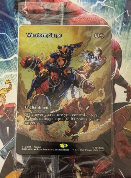 AVENGERS: ARMAGEDDON #1 * Cover A Sealed with Warstorm Surge FOIL MTG Card