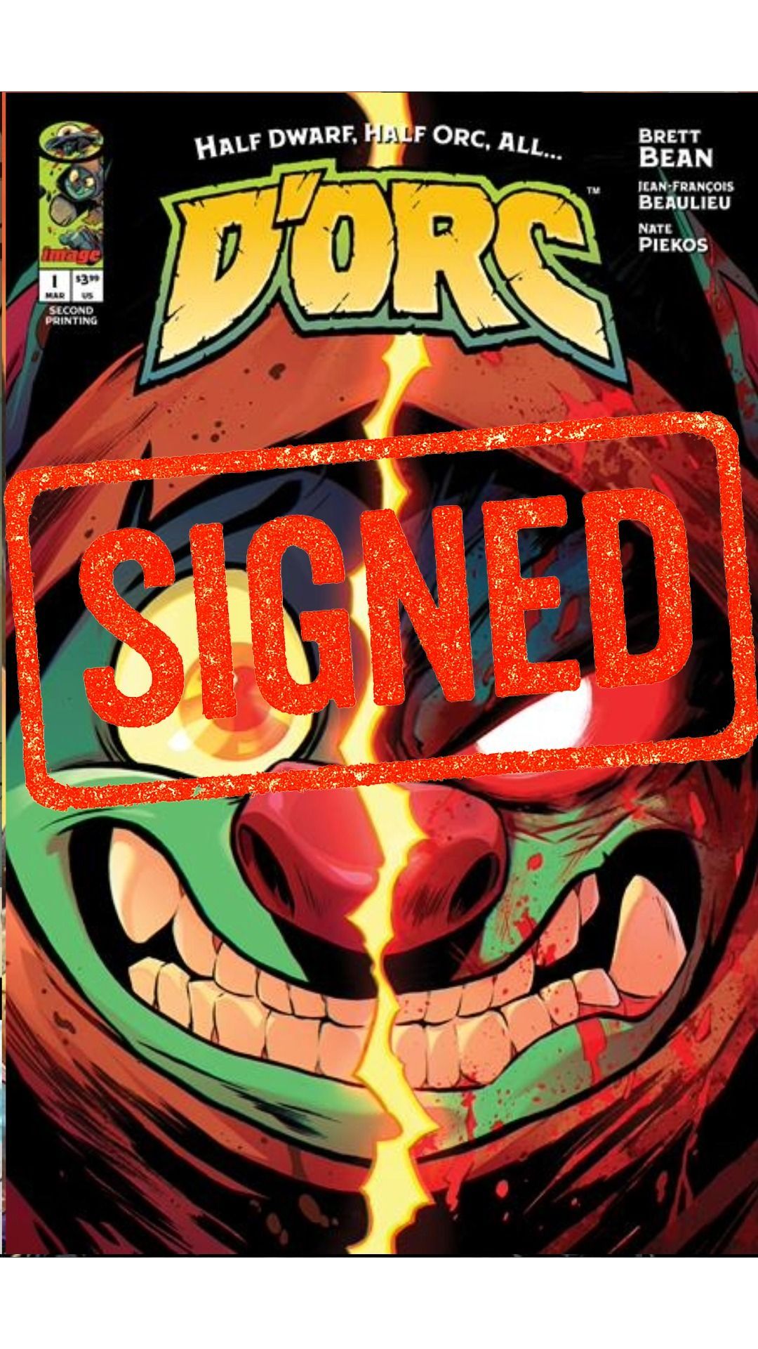 Dorc #1 2nd Print cover A * Signed by Brett Bean