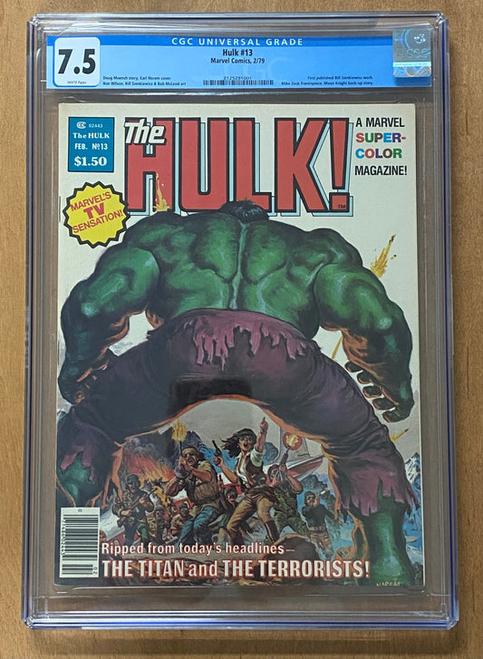 Hulk Magazine #13 1978 CGC 7.5